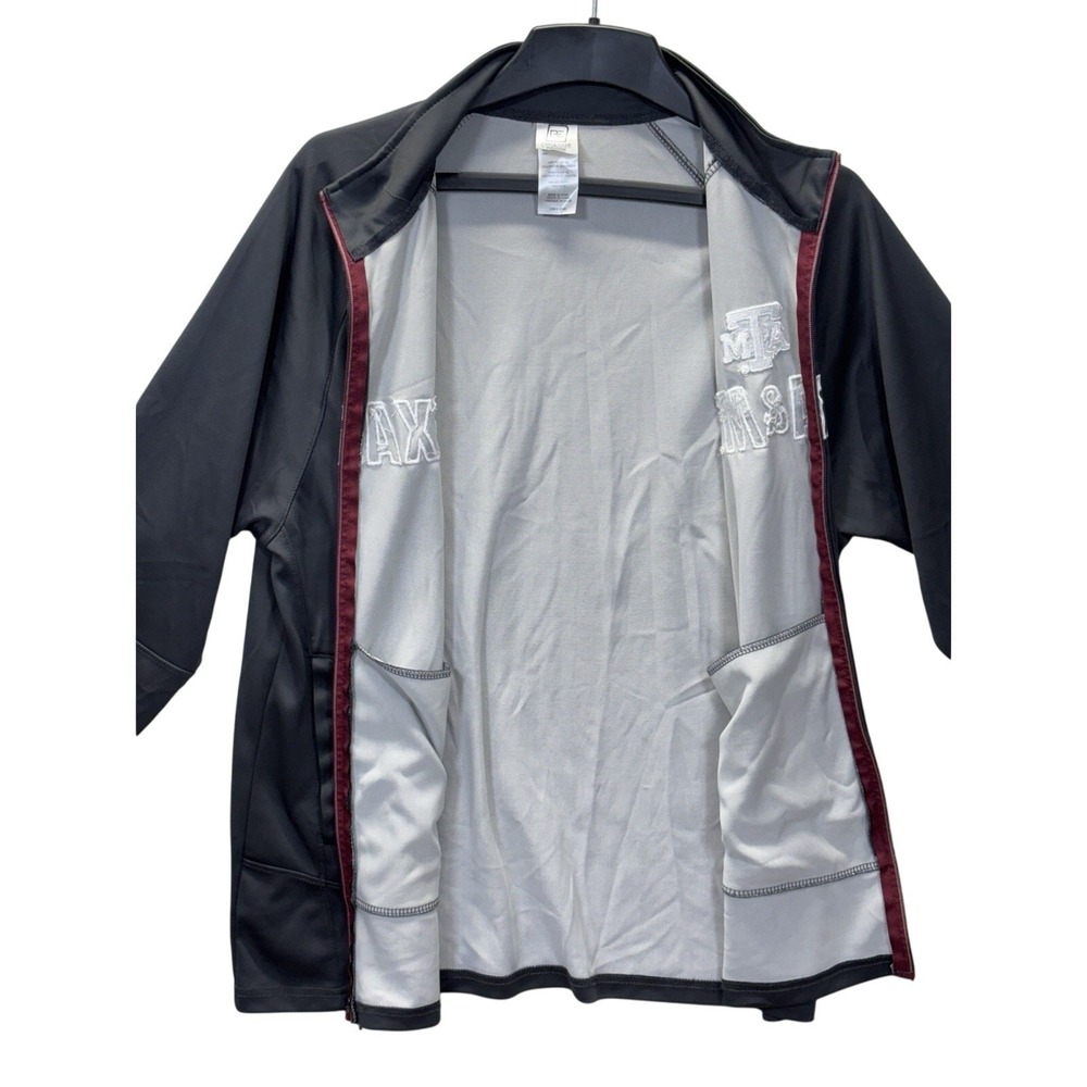 Texas‎ A&M Aggies Pro Edge Full Zip Track Jacket Mens L/G Gray - Picture 8 of 14